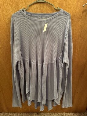 Free People Oh My Babydoll Thermal Top
